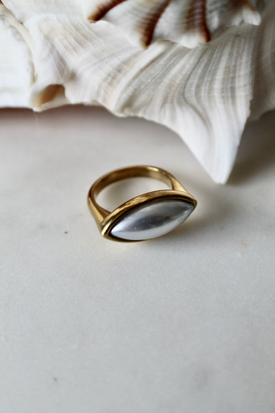 Pearl shell ring