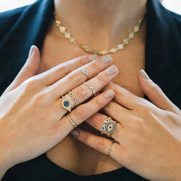 Evil eye ring