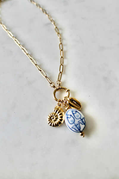Tulip charm necklace