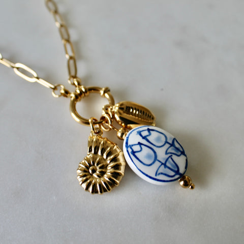 Tulip charm necklace
