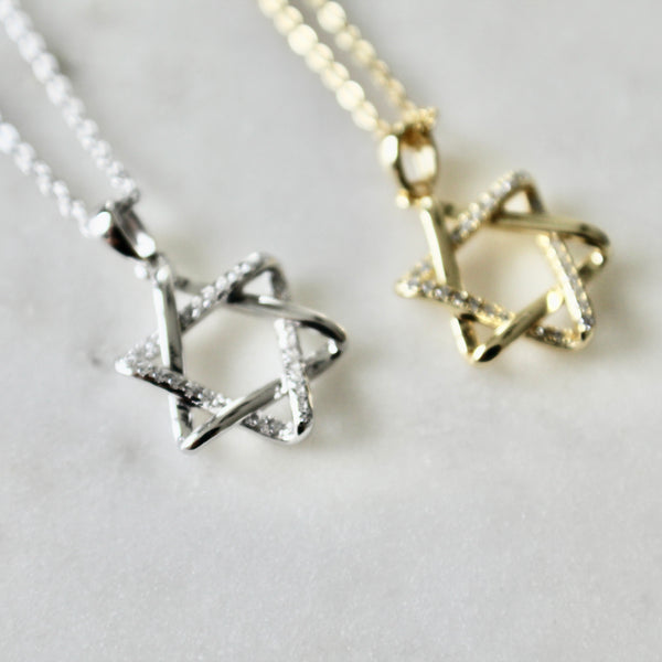 Star of David pendant necklace