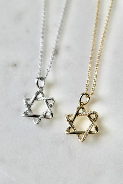 Star of David pendant necklace
