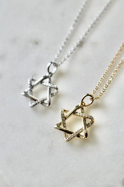 Star of David pendant necklace