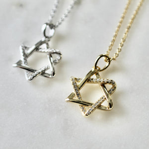 Star of David pendant necklace