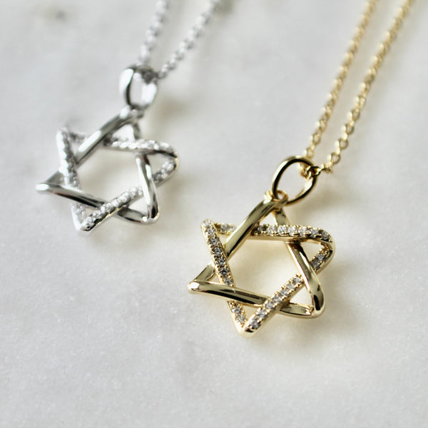 Star of David pendant necklace
