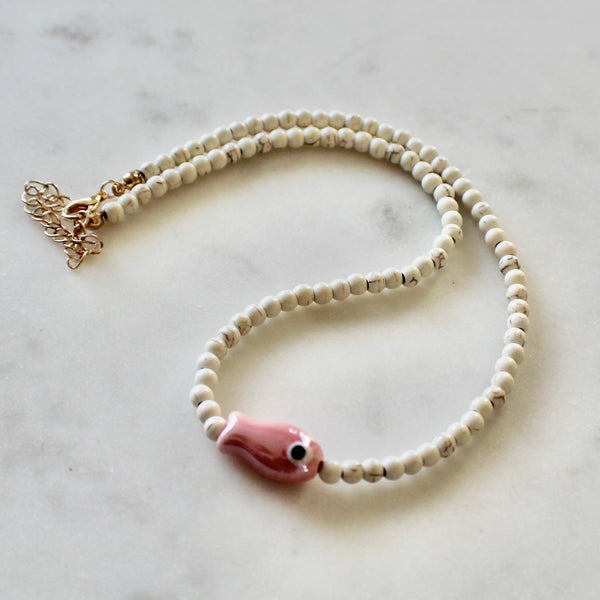 Ceramic Fish Necklace