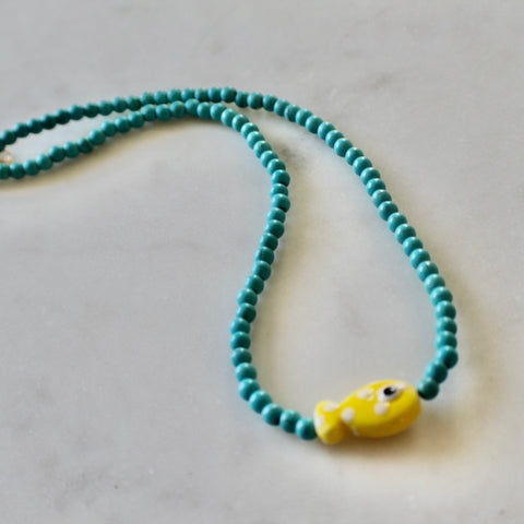 Ceramic Fish Necklace