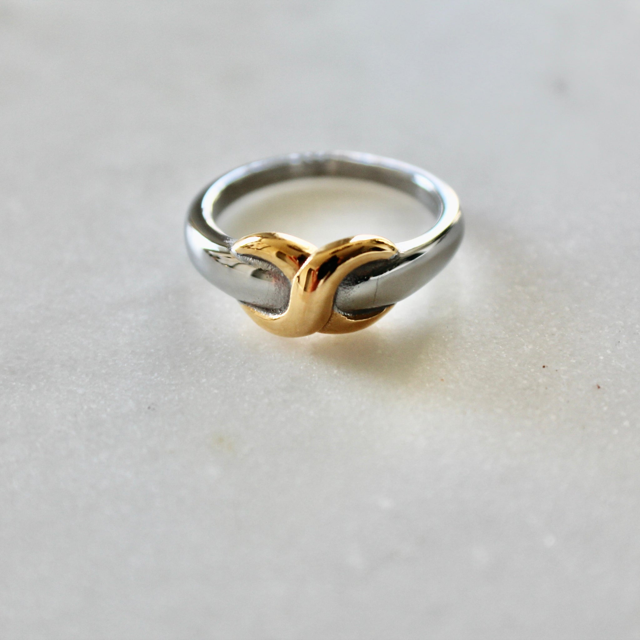Infinity mix metals ring