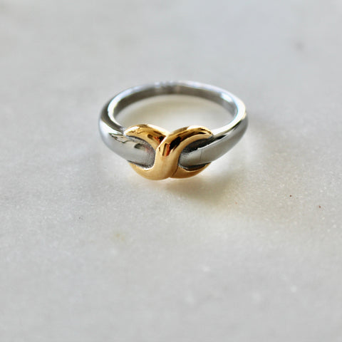Infinity mix metals ring