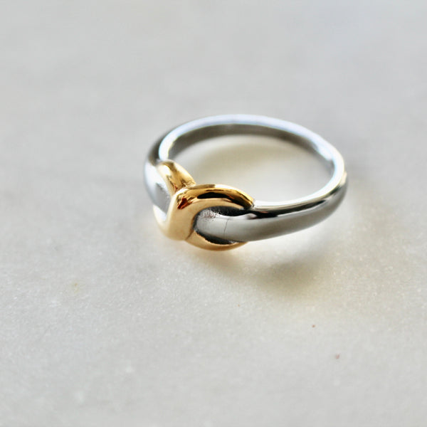 Infinity mix metals ring