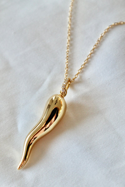 Italian horn necklace