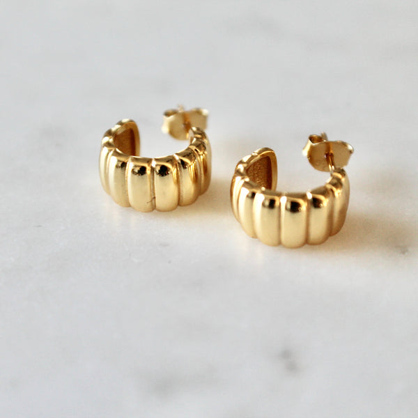 Hannah  huggie earrings