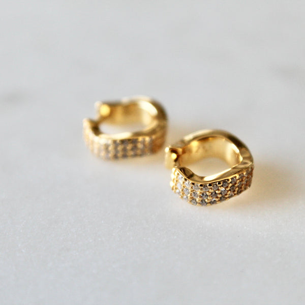 Penelope huggie earrings