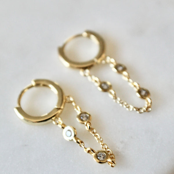 Kristina  huggie earrings