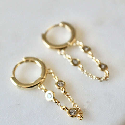 Kristina  huggie earrings