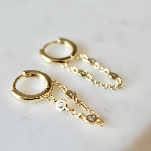 Kristina  huggie earrings
