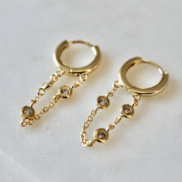 Kristina  huggie earrings