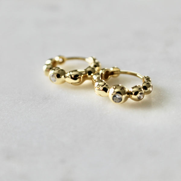 Bubble huggie earrings