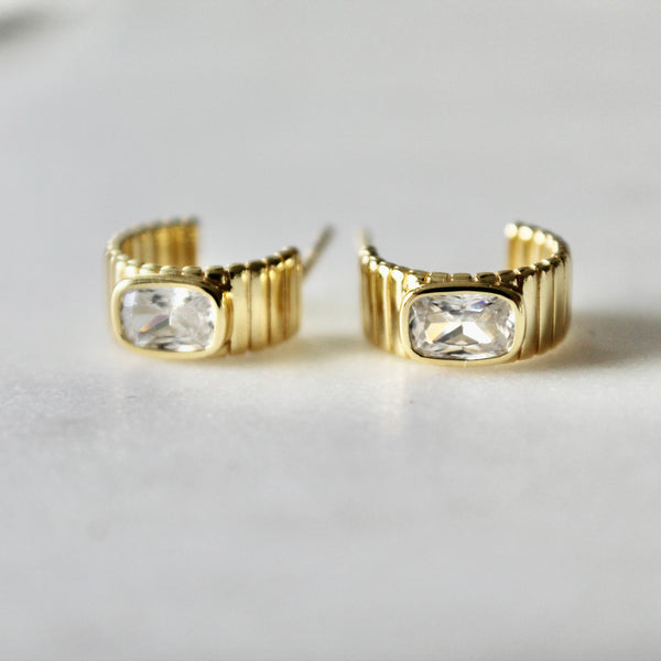 Adeline huggie earrings - Lily Lough 