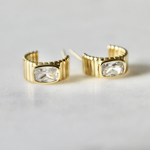 Adeline huggie earrings - Lily Lough 