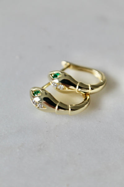 Snake huggie earrings - Lily Lough 