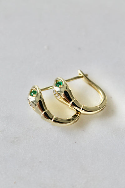 Snake huggie earrings - Lily Lough 