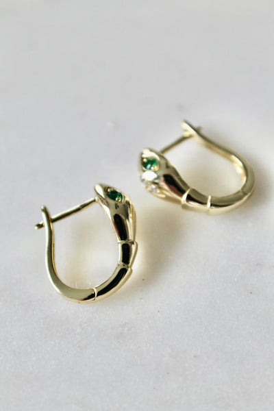Snake huggie earrings - Lily Lough 