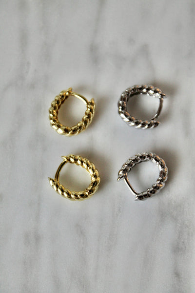 Alicia huggie earrings