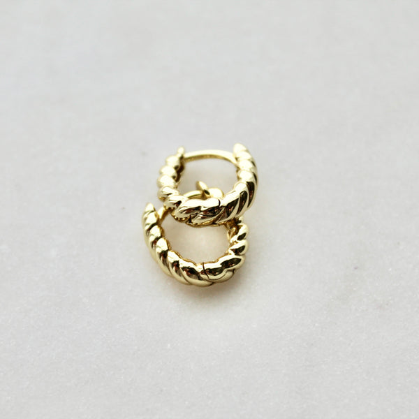 Alicia huggie earrings