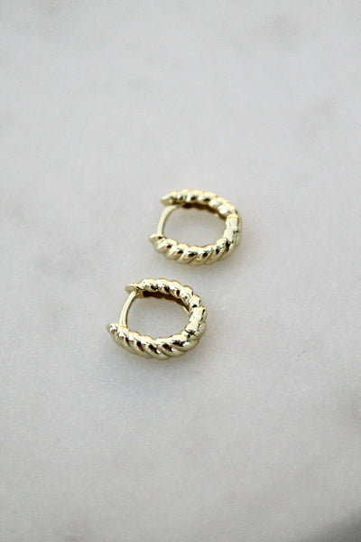 Alicia huggie earrings