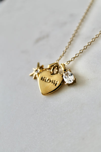 Mama heart necklace