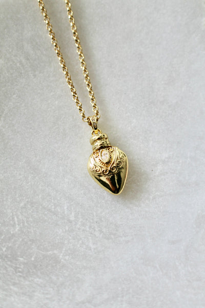 Gold kettle pendant necklace - Lily Lough 