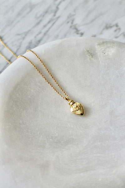 Gold kettle pendant necklace - Lily Lough 