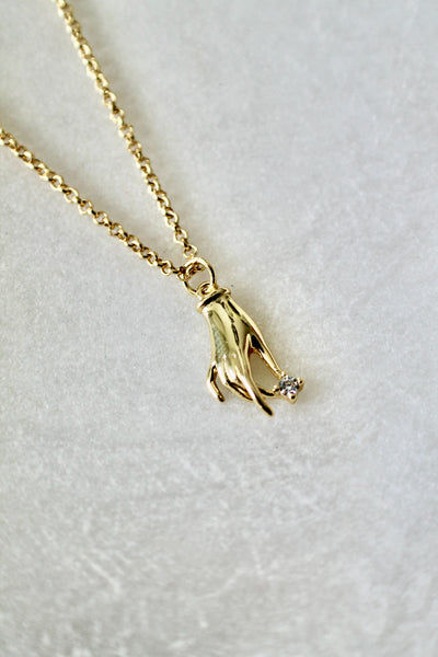 Hand pendant necklace - Lily Lough 