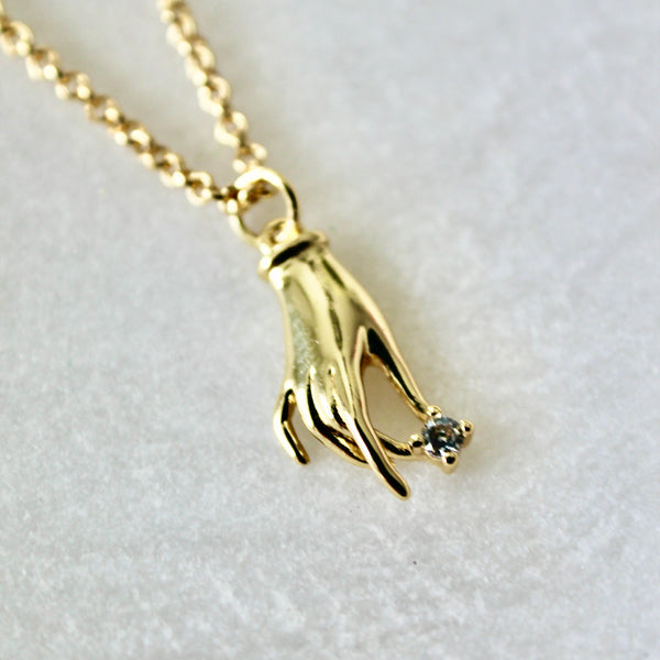 Hand pendant necklace - Lily Lough 