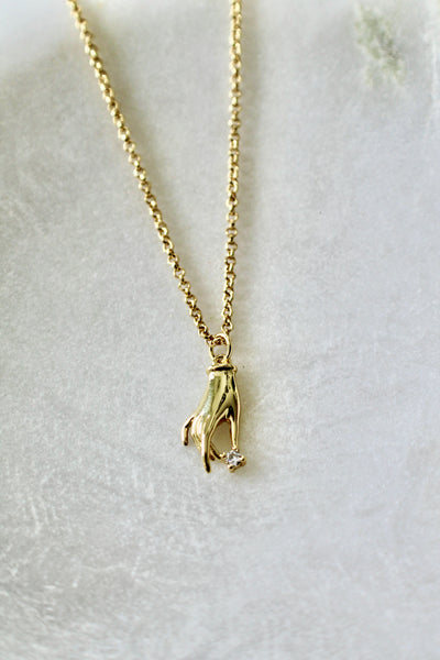 Hand pendant necklace - Lily Lough 