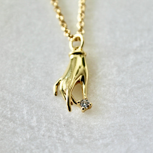 Hand pendant necklace - Lily Lough 