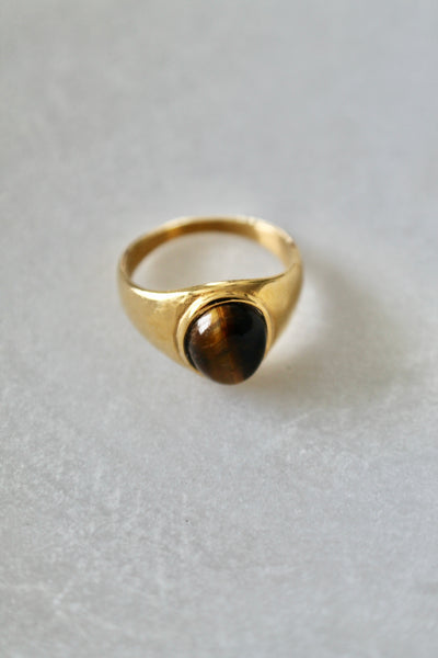 Tiger eye stone ring - Lily Lough 