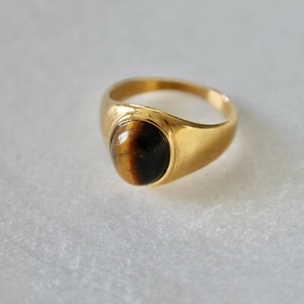 Tiger eye stone ring - Lily Lough 