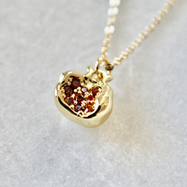 Pomegranate pendant necklace - Lily Lough 