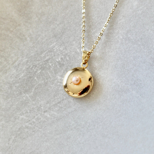 Pearl locket necklace - Lily Lough 