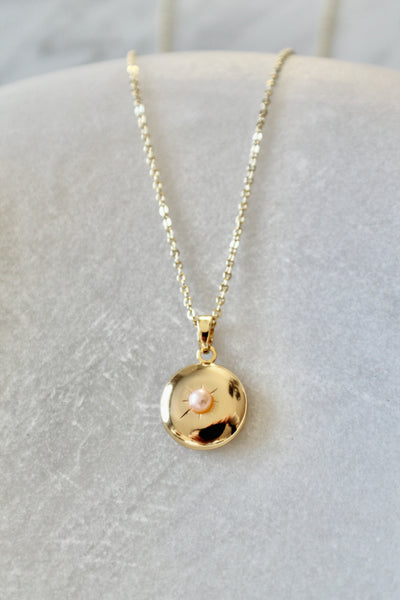 Pearl locket necklace - Lily Lough 