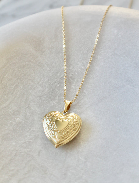 Heart locket pendant necklace - Lily Lough 