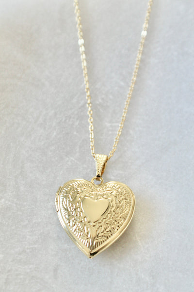 Heart locket pendant necklace - Lily Lough 