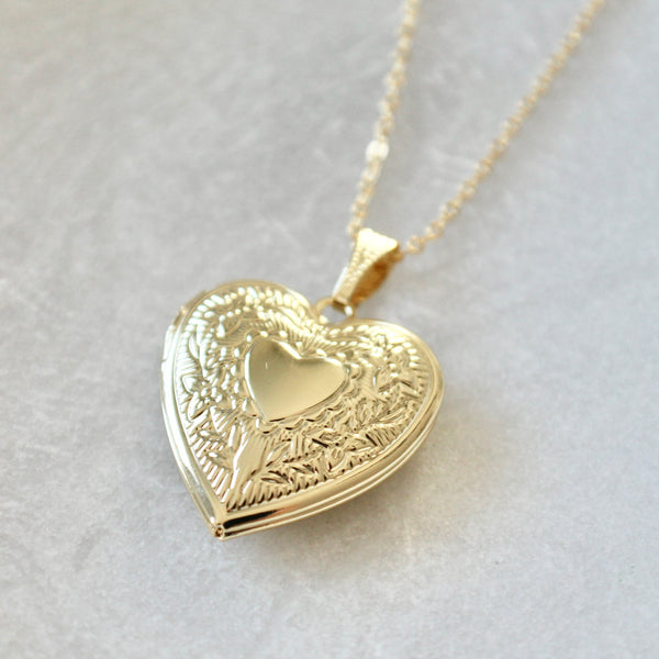 Heart locket pendant necklace - Lily Lough 