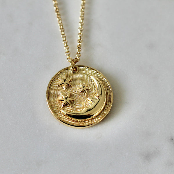 Moon and stars necklace - Lily Lough 