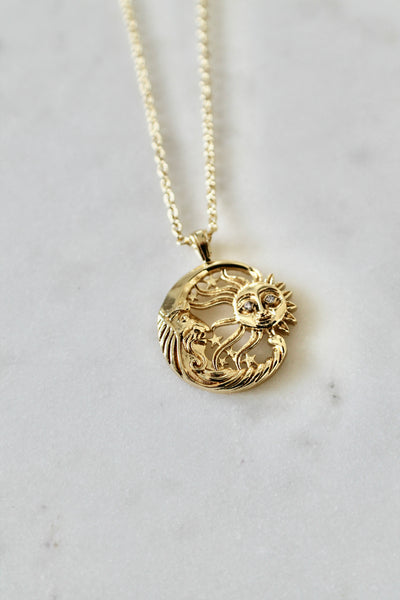 Sun and moon necklace - Lily Lough 