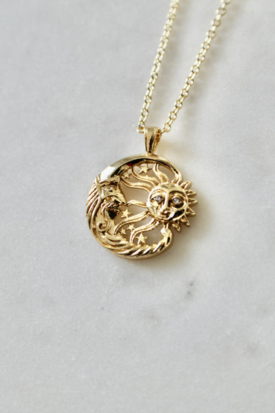 Sun and moon necklace - Lily Lough 