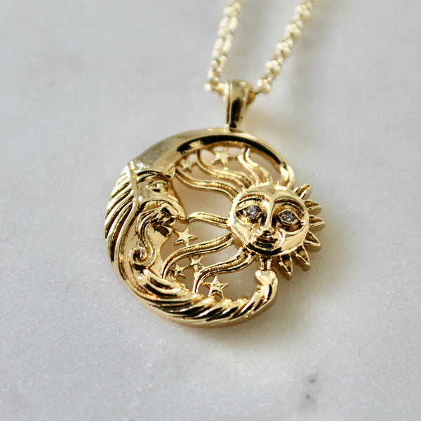 Sun and moon necklace - Lily Lough 