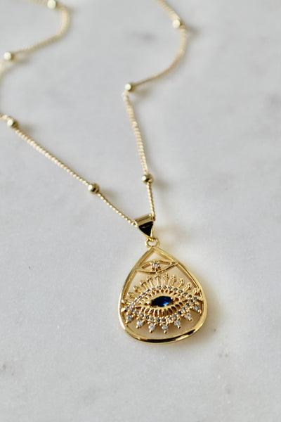 Evil eye pendant necklace - Lily Lough 